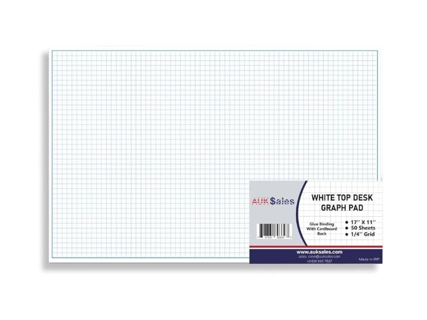 Amazon Large Graph Paper Pad 11x17 Grid Paper 50 Sheets 4 Squares Per Inch 1 Pack Drafting Paper For Engineers Architects Graphing Pad For Math Sketching Isometric Design