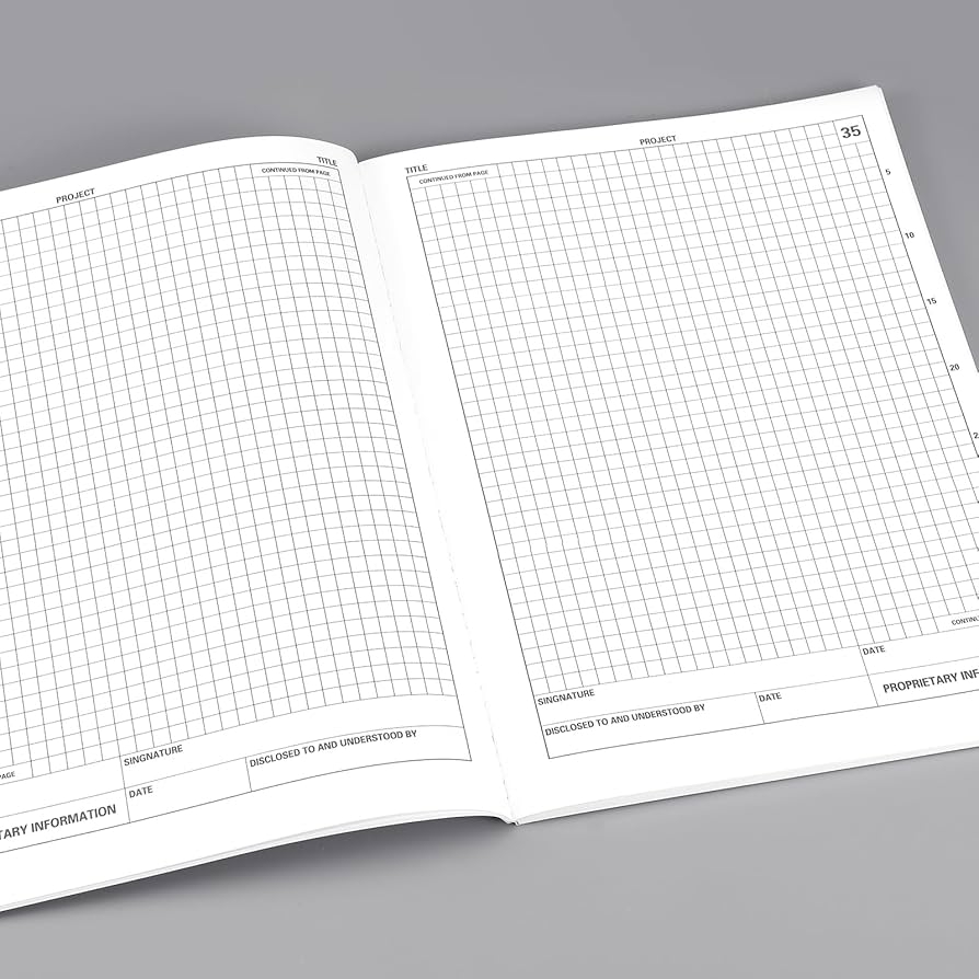 Engineers Notepad On Graph Paper