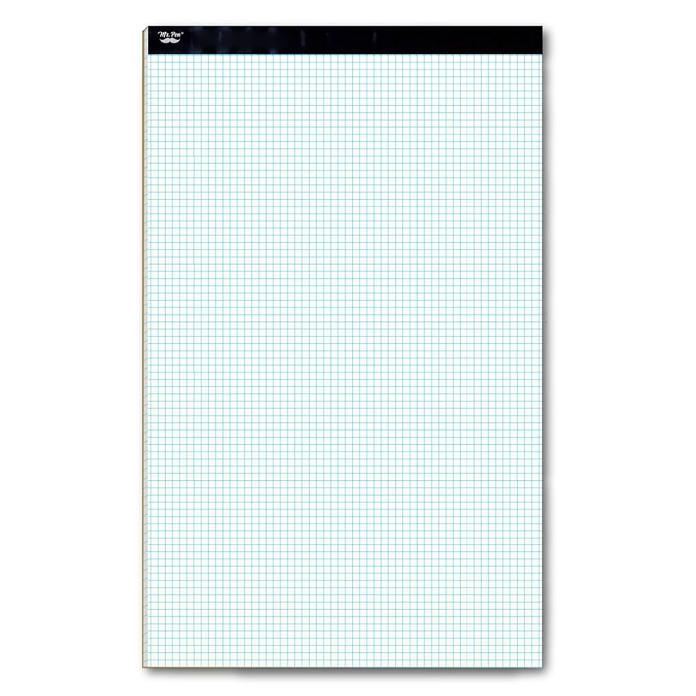 Amazon Mr Pen Large Graph Paper Pads 11 X 17 Inches 22 Sheets 5x5 5 Squares Per Inch Blueprint 11 X 17 Grid Paper Pad Math Notebook Office Products
