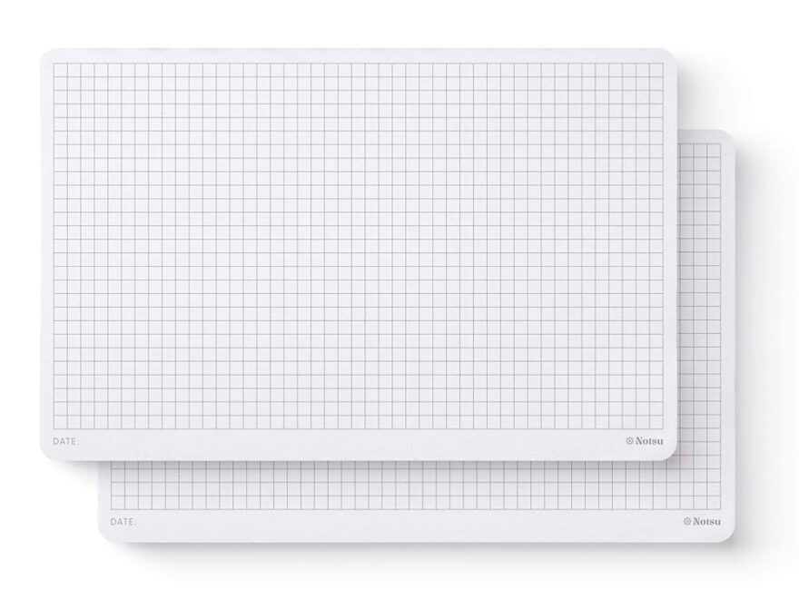 Amazon Notsu Graph Desk Notepad 2 Pack Minimalist Graphing Memo Mouse Pads With Premium Thick Paper Small 5 5 X 8 5 Office Products