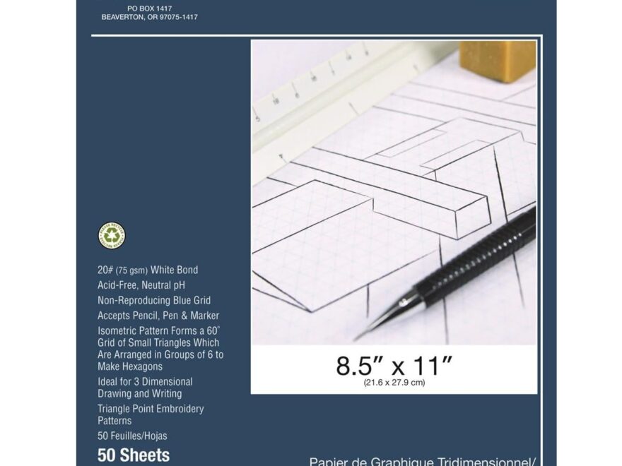 Amazon Pro Art Graph Paper 8 1 2 inch X 11 inch 50 Sheet Tape Bound Pad White Blue
