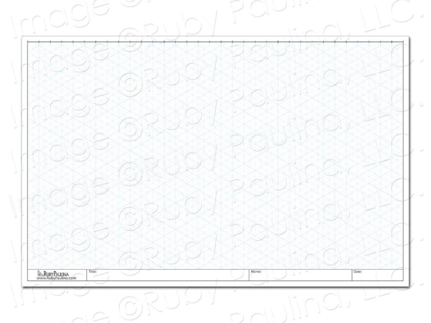 Amazon Ruby Paulina 11x17 Isometric Grid Paper 100 Loose Leaf Tabloid Size Sheets Fade Out Blue Ink 30 60 90 Degree Angles Ideal For CAD Drafting 3D Sketching Engineering And Art Office Products