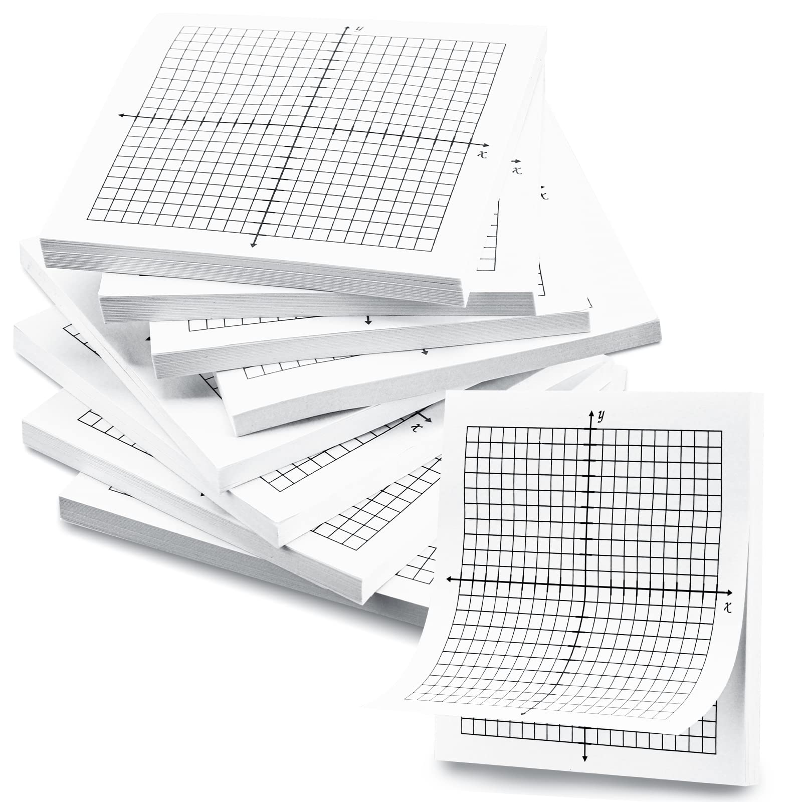Amazon Sabary 8 Packs Graph Paper Sticky Notes 400 Sheets 3 X 3 Inch Lined Mini Graph Pads 20 X 20 Four Quadrant Adhesive Grid Sticky Notes For Office School Math Supplies 8 Pads Office Products