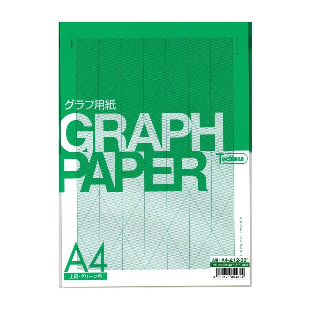 Amazon SAKAE Technical Paper Graph Paper 0 04 Inch 1 Mm 30 Degree Graph Fine Paper A4 25 Sheets Green A4 12 30 Degree Office Products