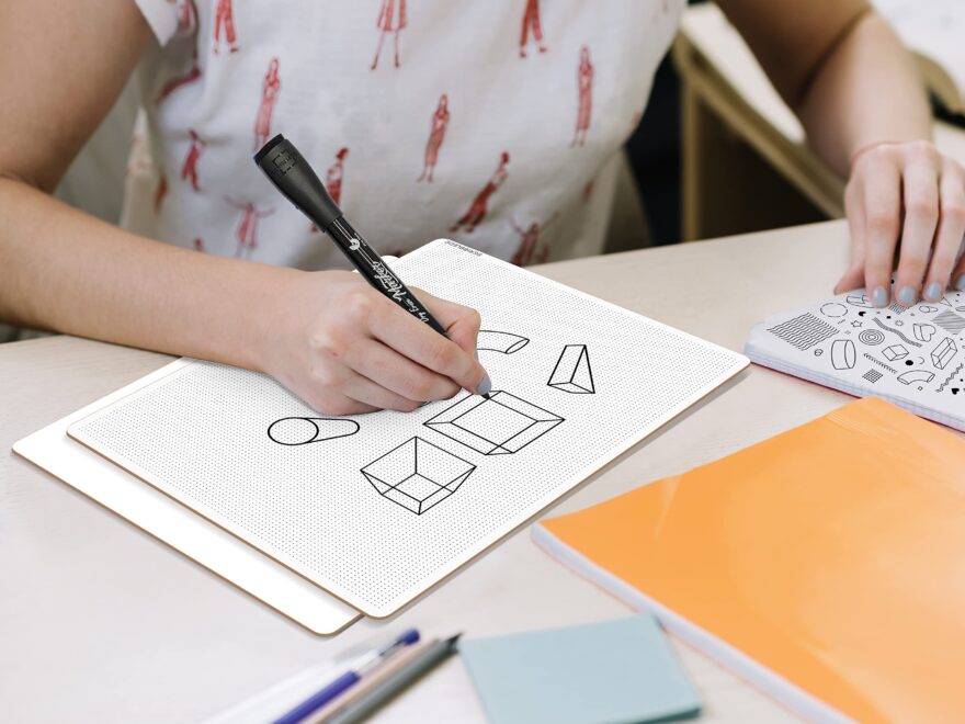 Amazon Scribbledo Dotted Dry Erase Board Graph Whiteboard 9 X 12 Bullet Dot Grid Paper For Home School Classroom Kids And Students Portable Dot Grid Board For Notes Drawing Graphing And