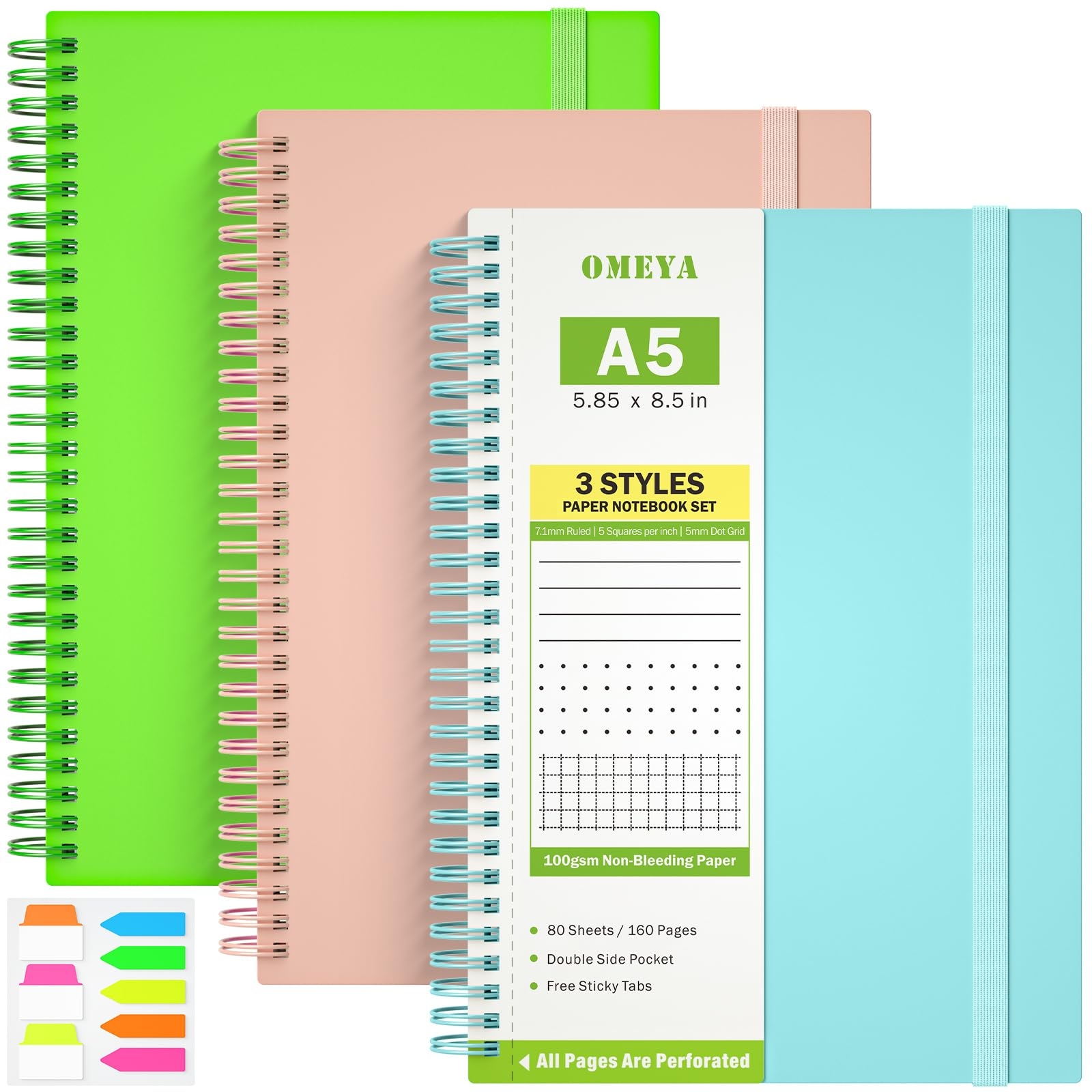 Amazon Spiral Notebook 3 Styles Paper Set 1 Subject Notebook College Ruled Graph Dotted Paper Pack A5 Spiral Journal With Pockets 480 Perforated Pages 100gsm Thick Paper Great For Office School Amazon Spiral Notebook 3 Styles Paper Set 1 Subject Notebook College Ruled Graph Dotted Paper Pack A5 Spiral Journal With Pockets 480 Perforated Pages 100gsm Thick Paper Great For Office School