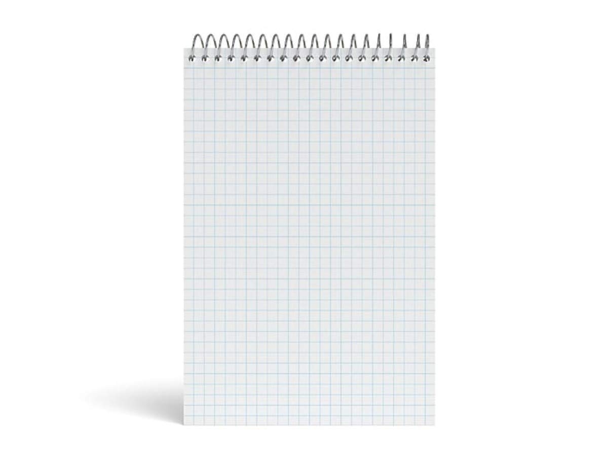 Amazon Staples White Paper Steno Pads Quad Ruled 6 X 9 Pack Of 6 Office Products