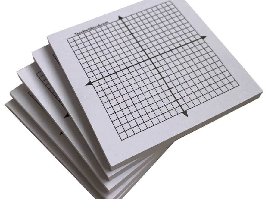 Amazon Sticky Note Mini Graph Pads 5 Count 50 Sheets Per Pad Graph Paper Sticky Notes 20 X 20 Four Quadrant 5 Office Products