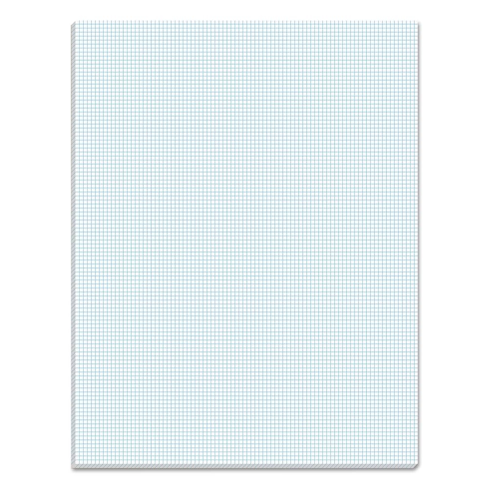 Amazon TOPS 33101 Quadrille Pads 10 Squares Inch 8 1 2 X 11 White 50 Sheets Graph Paper Pads Office Products