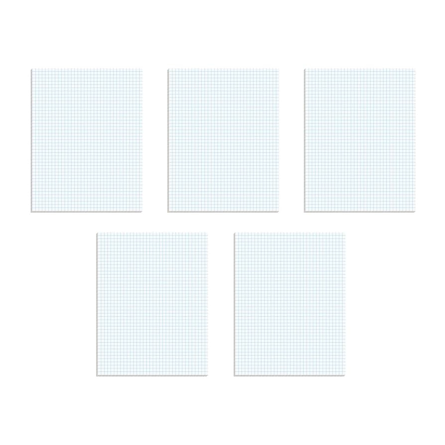 Amazon TOPS Graph Pads Sold In 5 Packs 8 1 2 X 11 Graph Ruled Paper 4x4 50 Sheets Thicker Weight Paper Glue Graphing Pads 33105 Office Products