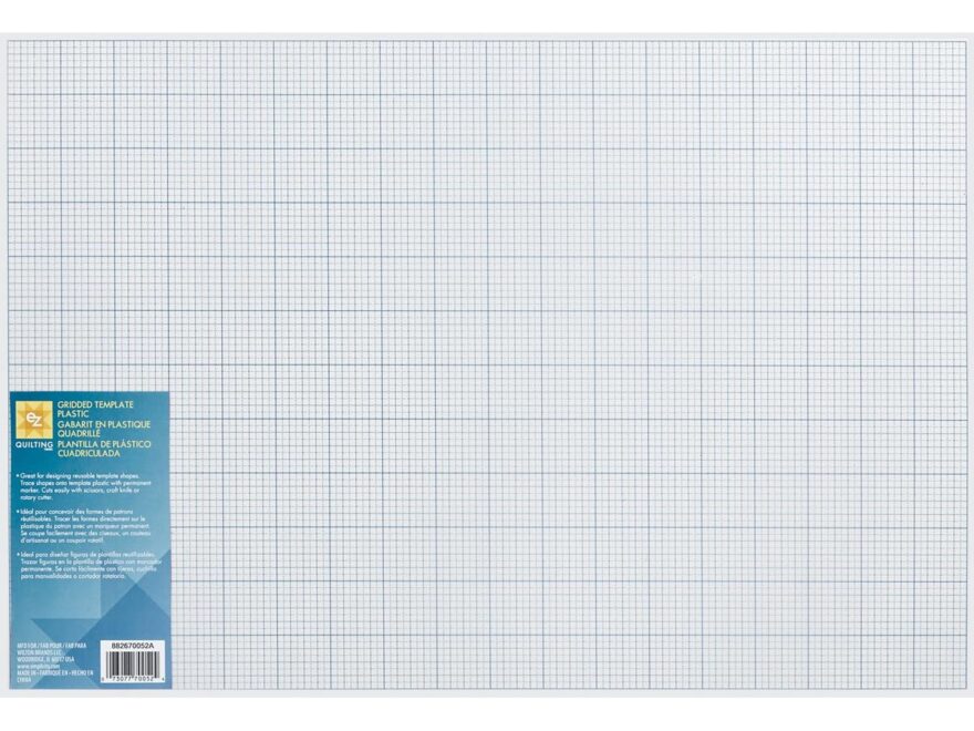 Amazon Wrights Products 670052 Gridded Plastic Template By The Yard Blue