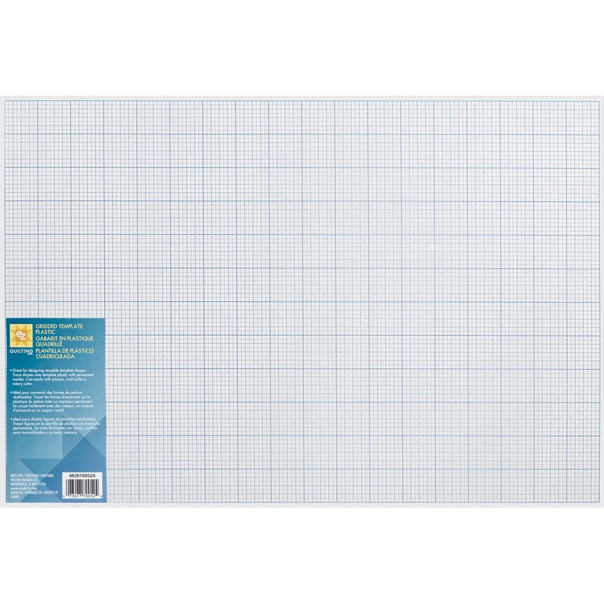Amazon Wrights Products 670052 Gridded Plastic Template By The Yard Blue