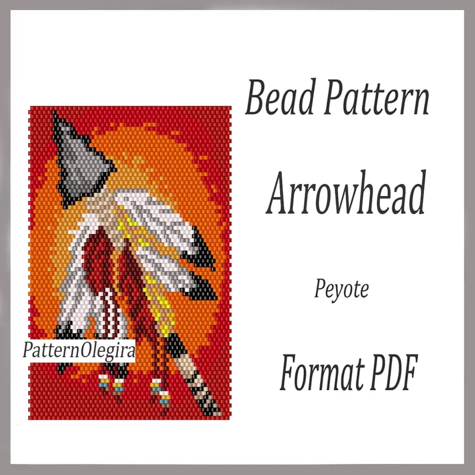 Delica Bead Arrowhead Graph Paper
