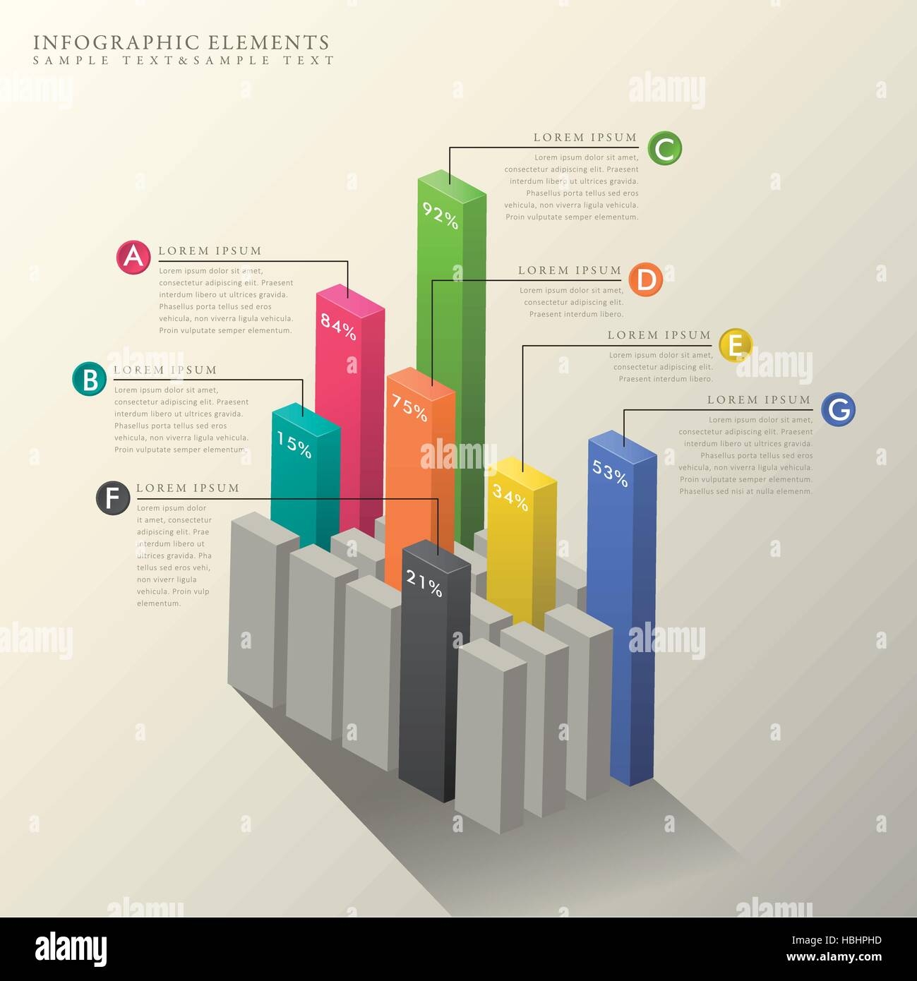 Bar Graph Infographic Design
