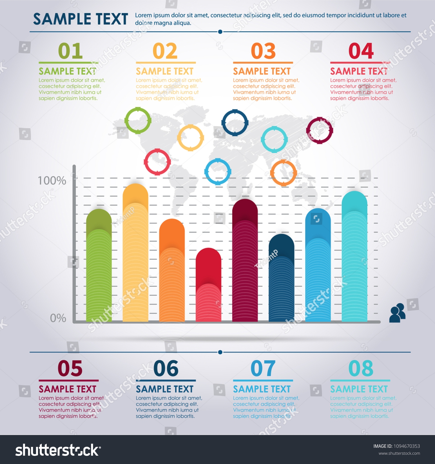 Bar Graph Infographic Template Stock Vector Royalty Free 1094670353 Shutterstock