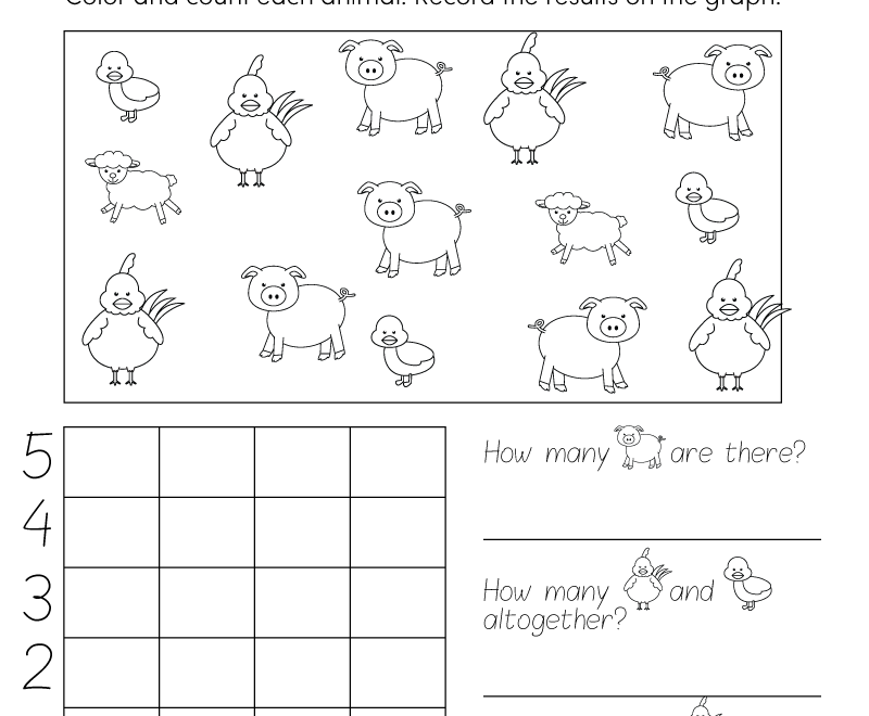 Bar Graph Worksheet For 1st Grade Free Printable