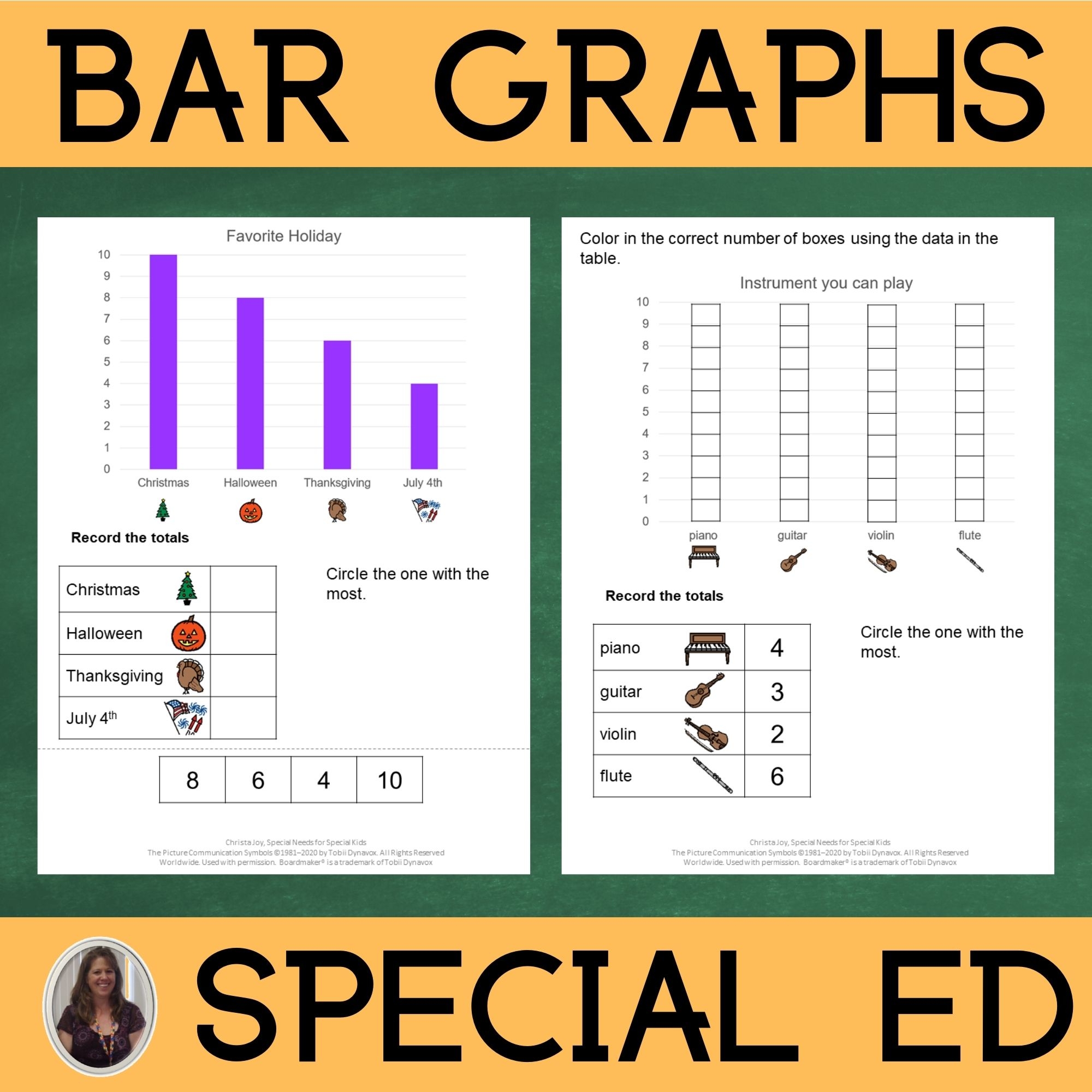 Parts Of A Bar Graph Worksheet Printable