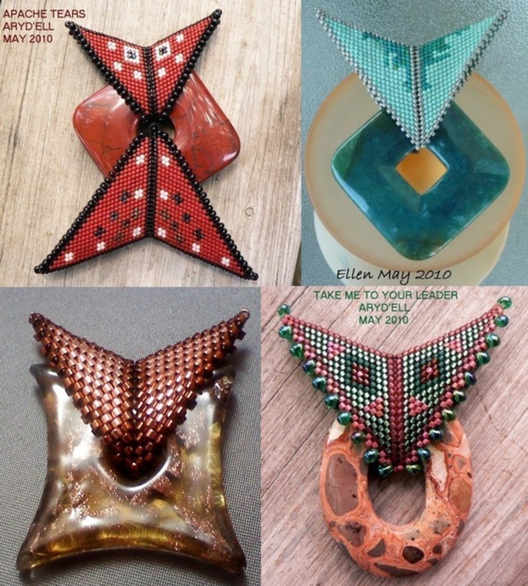 Beaded Peyote Triangles Part II More Ideas Patterns And Stunning Jewelry Inspiration HubPages