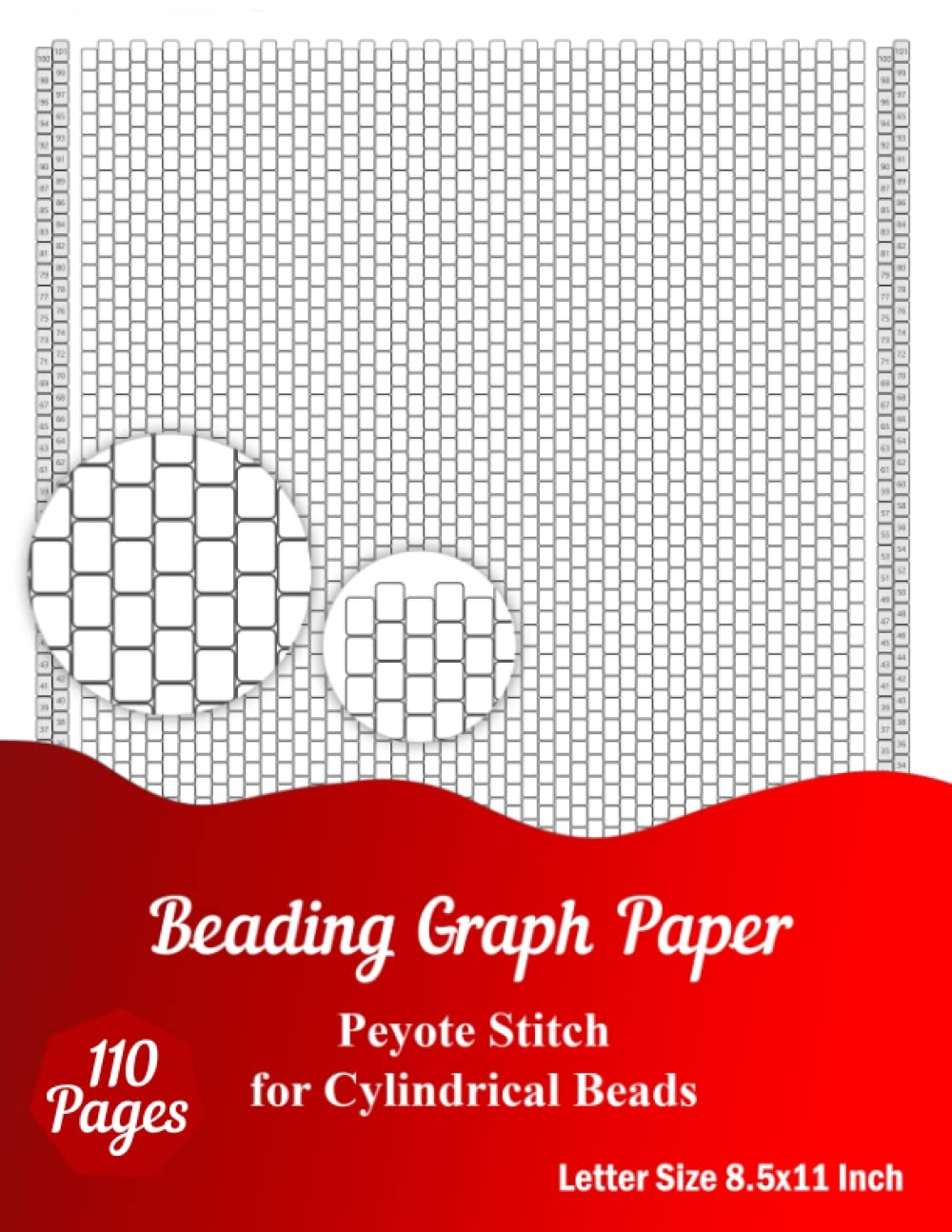 Beading Graph Paper Peyote Stitch Graph Paper For Cylindrical Beads Pattern To Create Your Own Beadwork Designs Everhan Robin 9798828281275 Amazon Books