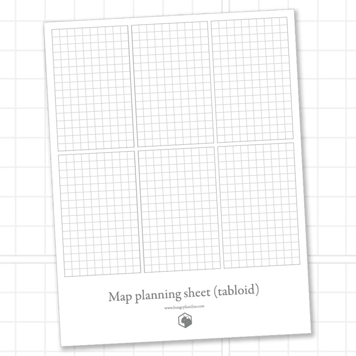 Blank Map Grid Printable Letter Hungry Familiar
