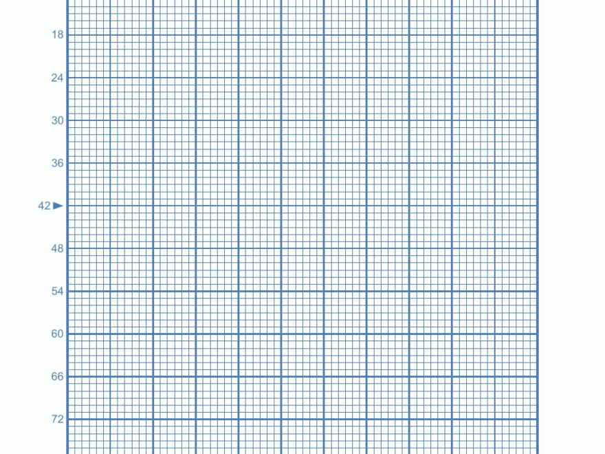Blue Cross stitch 6 Lines Per Division Graph Paper Template Download Printable PDF Templateroller