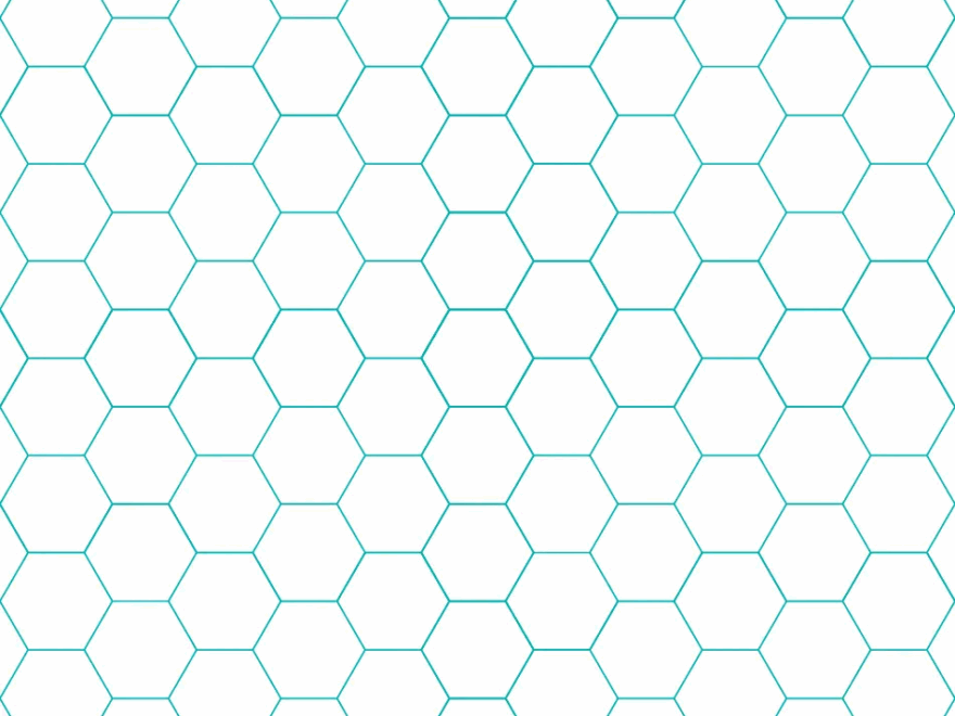 Blue Hexagonal Graph Paper Template Download Printable PDF Templateroller