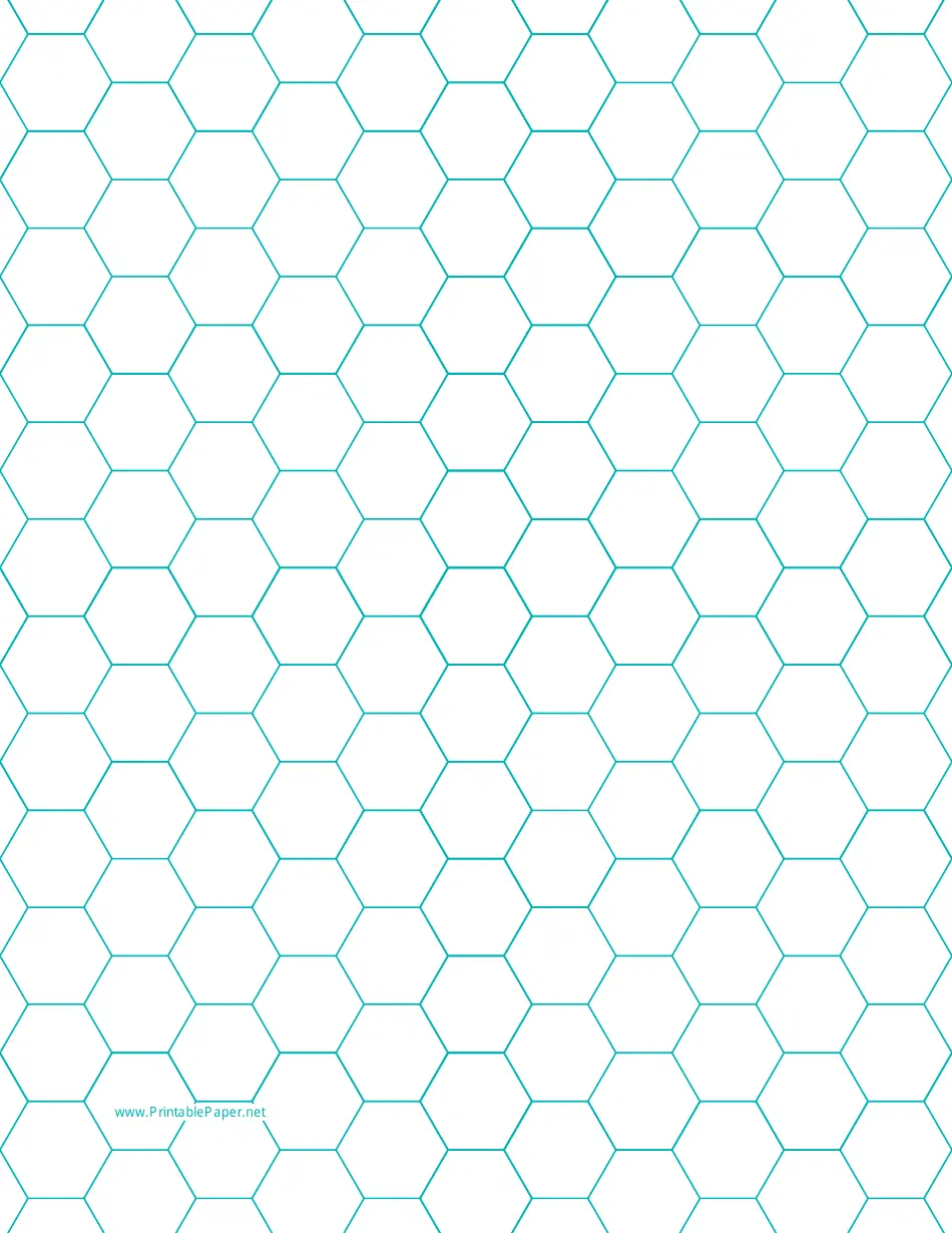 Blue Hexagonal Graph Paper Template Download Printable PDF Templateroller