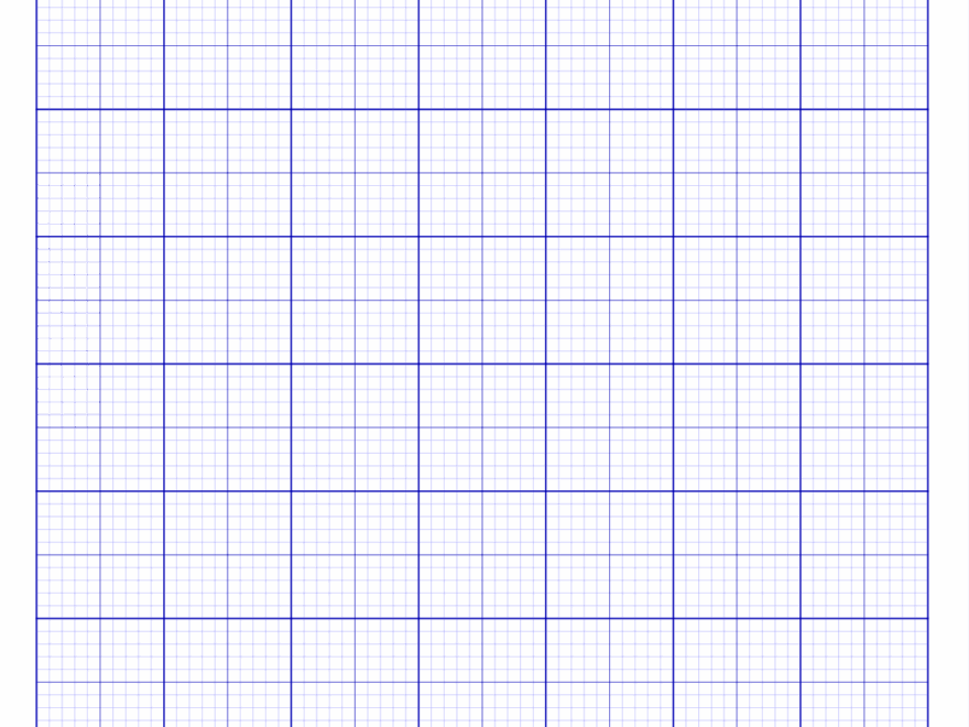 Blue Lined Graph Paper For Penmanship Practice