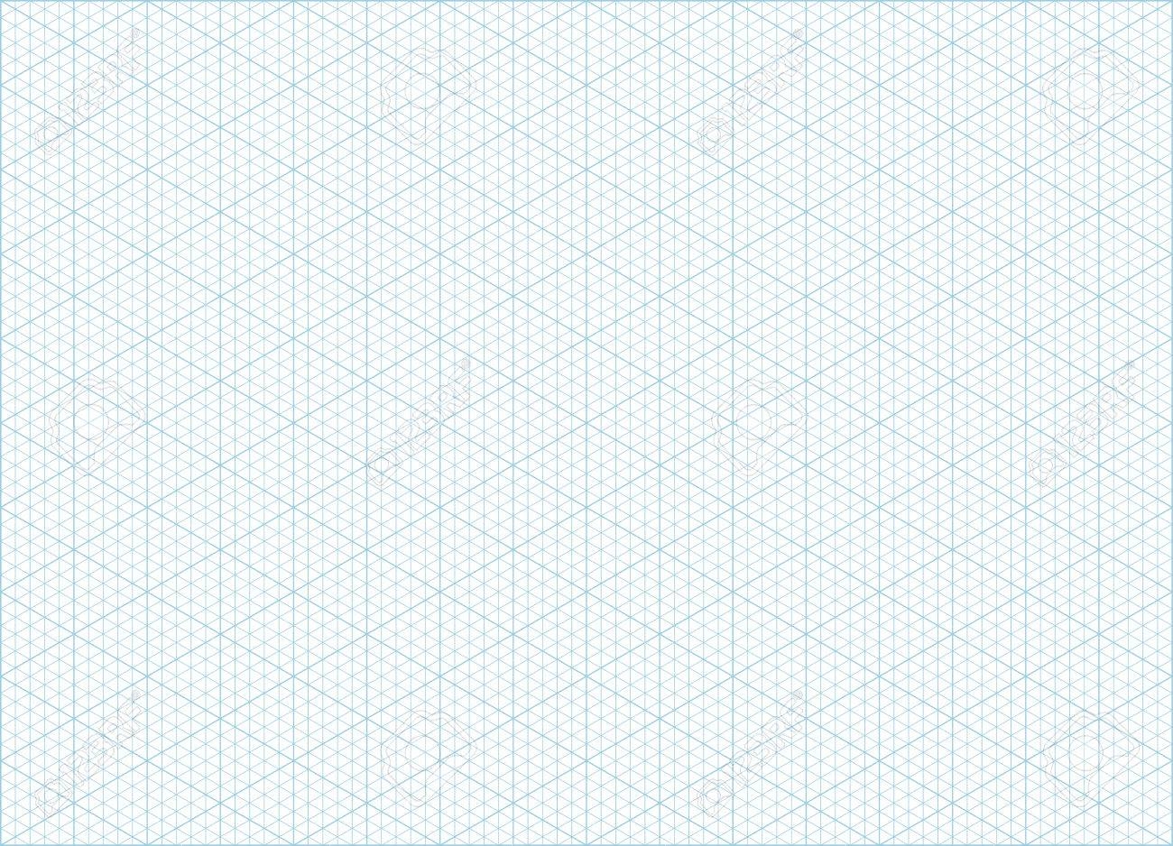 Blue Vector Isometric Grid Graph Paper Accented Every 5 Steps A4 Landscape Oriented Background Royalty Free SVG Cliparts Vectors And Stock Illustration Image 82183162 