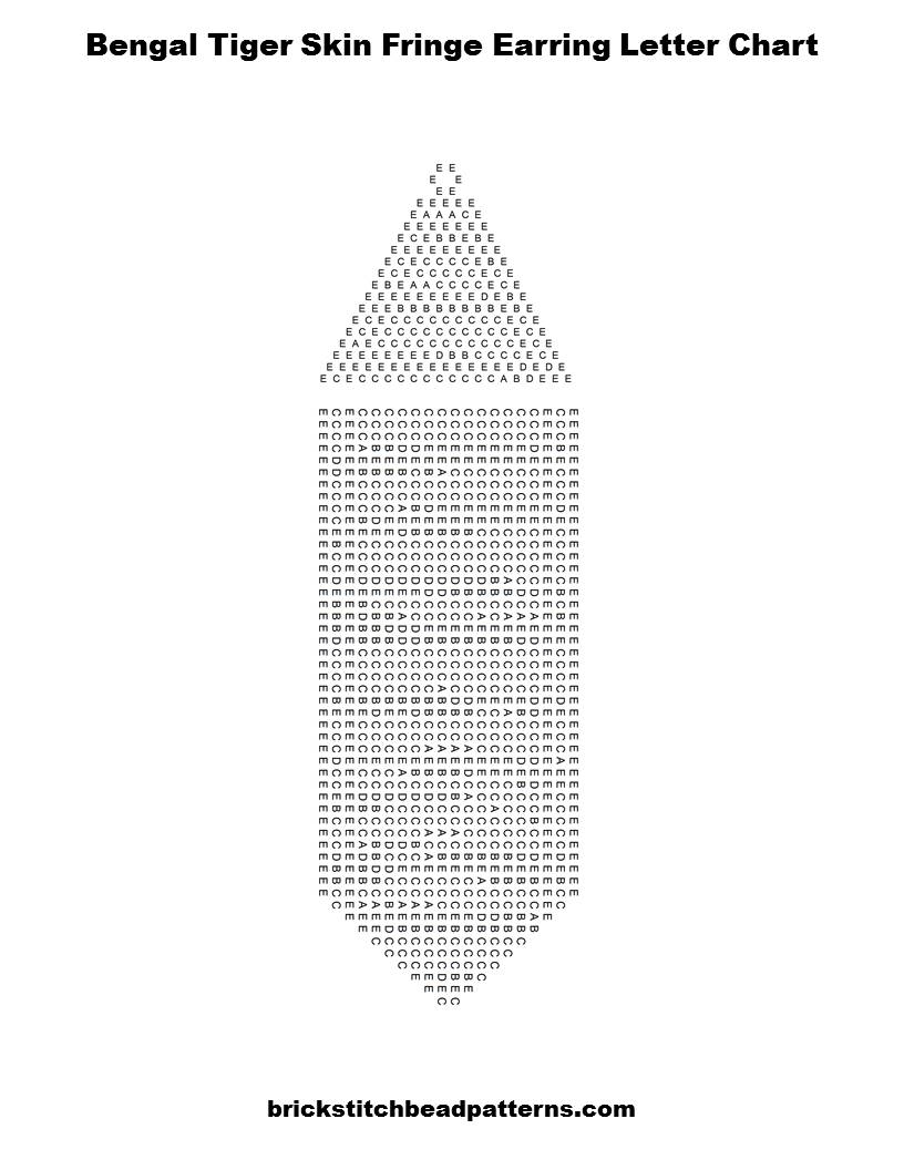 Brick Stitch Bead Patterns Journal Free Bengal Tiger Skin Fringe Earring Brick Stitch Bead Pattern No 420 Brick Stitch Bead Patterns Journal Free Bengal Tiger Skin Fringe Earring Brick Stitch Bead Pattern No 420