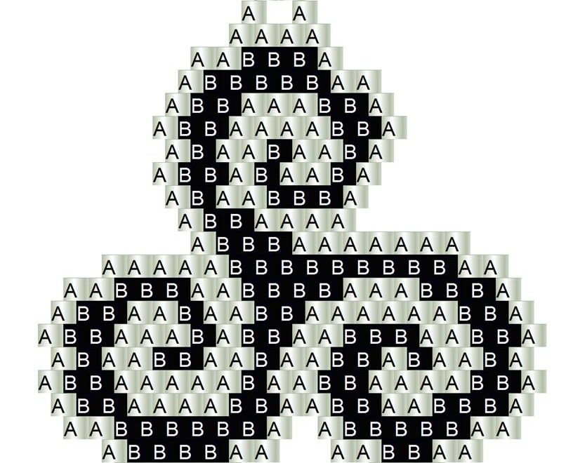 Brick Stitch Bead Patterns Journal Free Druid Triskelion Earring Brick Stitch Bead Pattern No 507