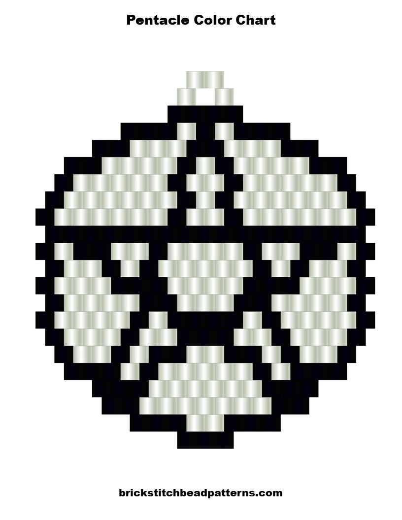 Brick Stitch Bead Patterns Journal Free Pentacle Earring Brick Stitch Bead Pattern No 512