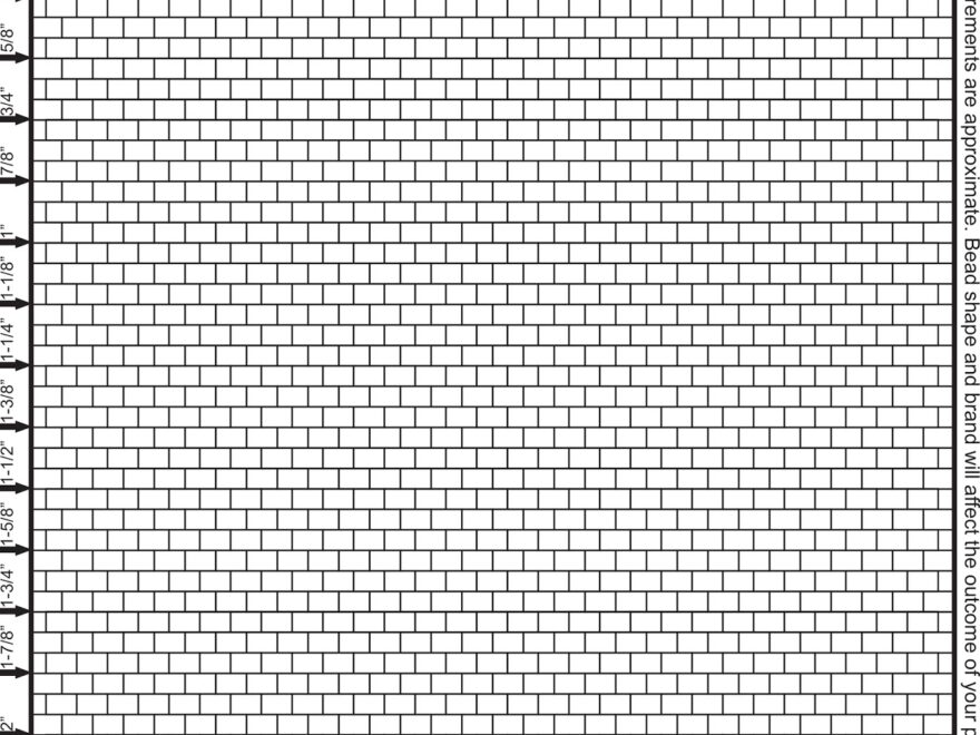 Brick Stitch Bead Patterns Journal Size 15 Seed Bead Brick Stitch Graph Paper