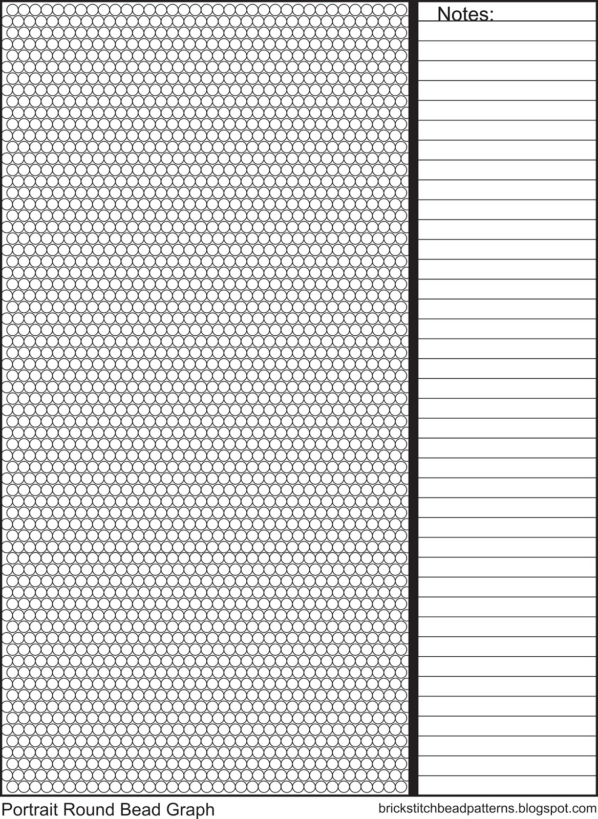 Brick Stitch Bead Patterns Journal Universal Round Seed Bead Brick Stitch Graph Paper