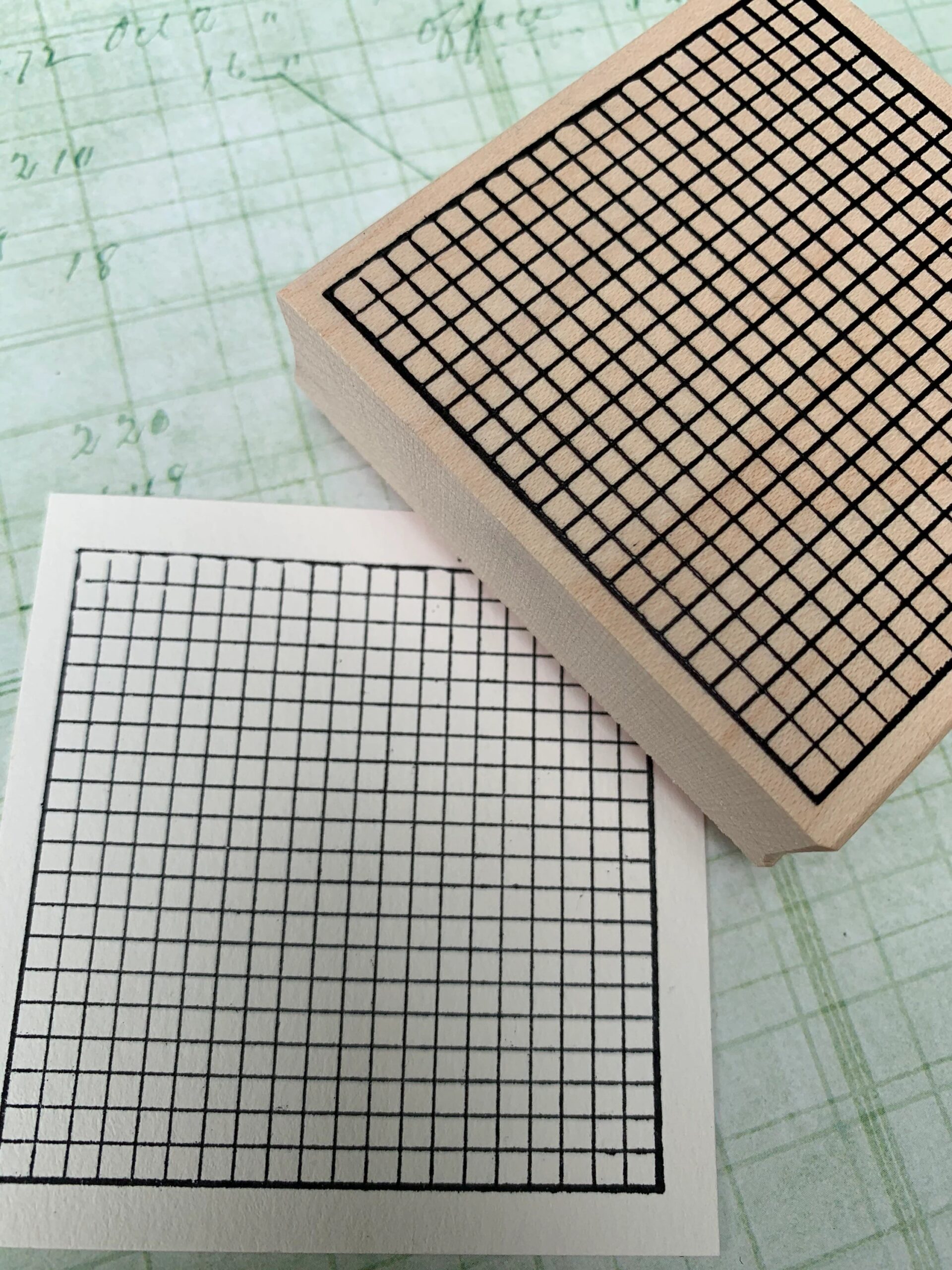 Buy Grid Rubber Stamp Graph Paper Stamp Square Rubber Stamp Background Stamp Online In India Etsy