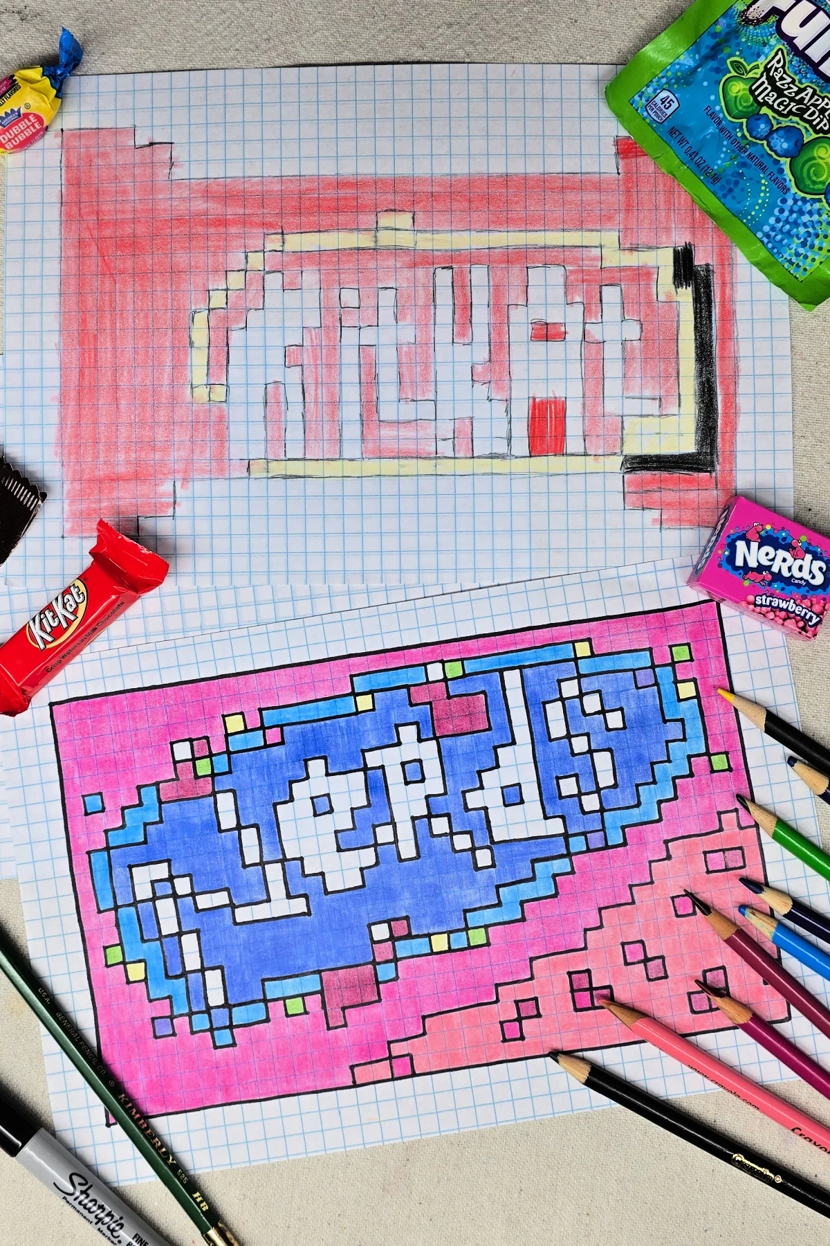 Candy Pixel Art Project For Kids Kids Activities Blog