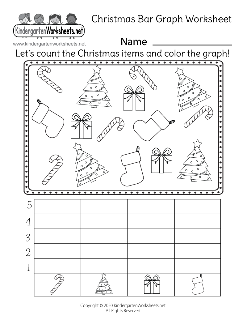 Christmas Bar Graph Worksheet Free Printable Digital PDF