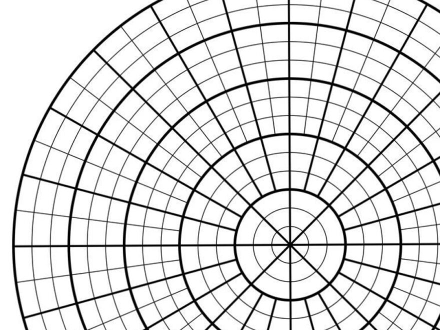 Circle Graph Template PDF Etsy