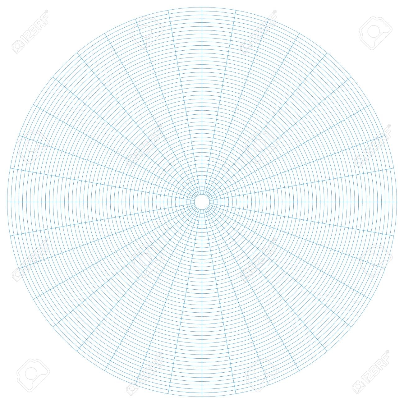 Circle Grid Polar Coordinates Engineering Graph Paper Vector Illustration Royalty Free SVG Cliparts Vectors And Stock Illustration Image 156728728 