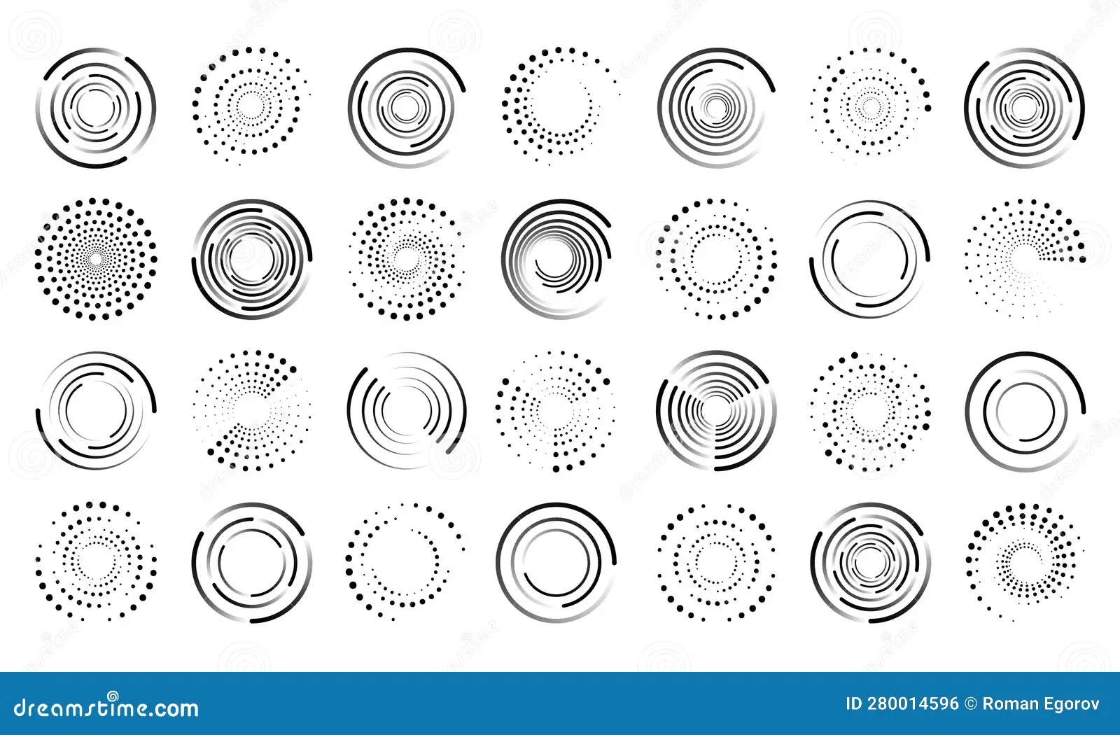 Graphic Movement Dotted Lines