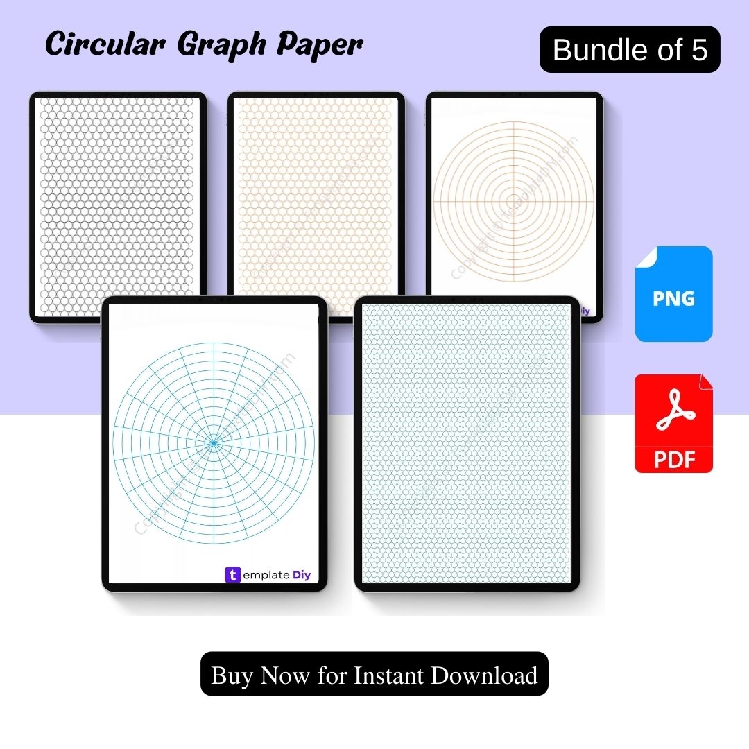 Circular Graph Paper Circle Grid Paper Template In PDF Circular Graph Paper Circle Grid Paper Template In PDF