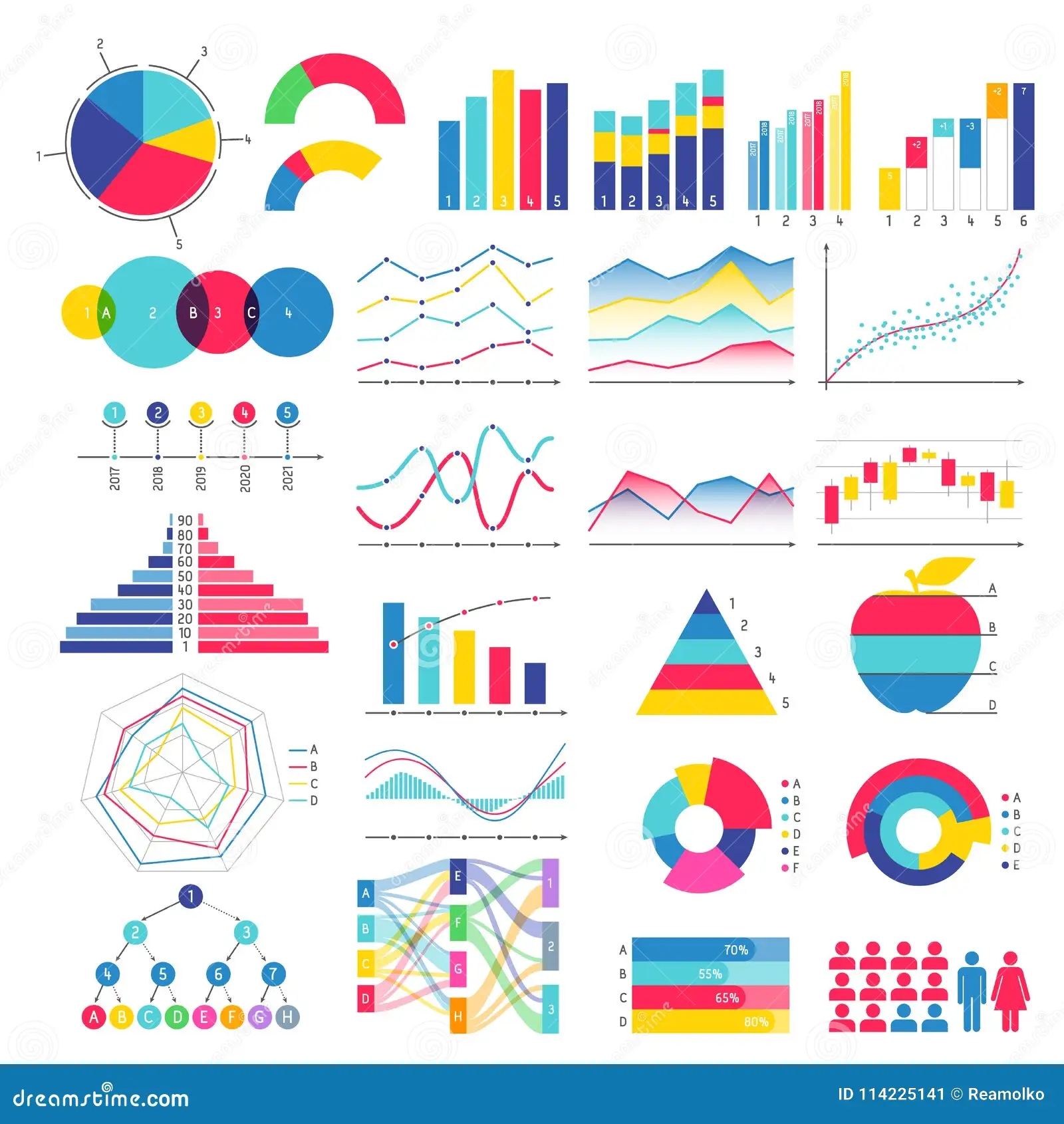 Colorful Graphs And Charts Design Stock Vector Illustration Of Area Data 114225141 Colorful Graphs And Charts Design Stock Vector Illustration Of Area Data 114225141
