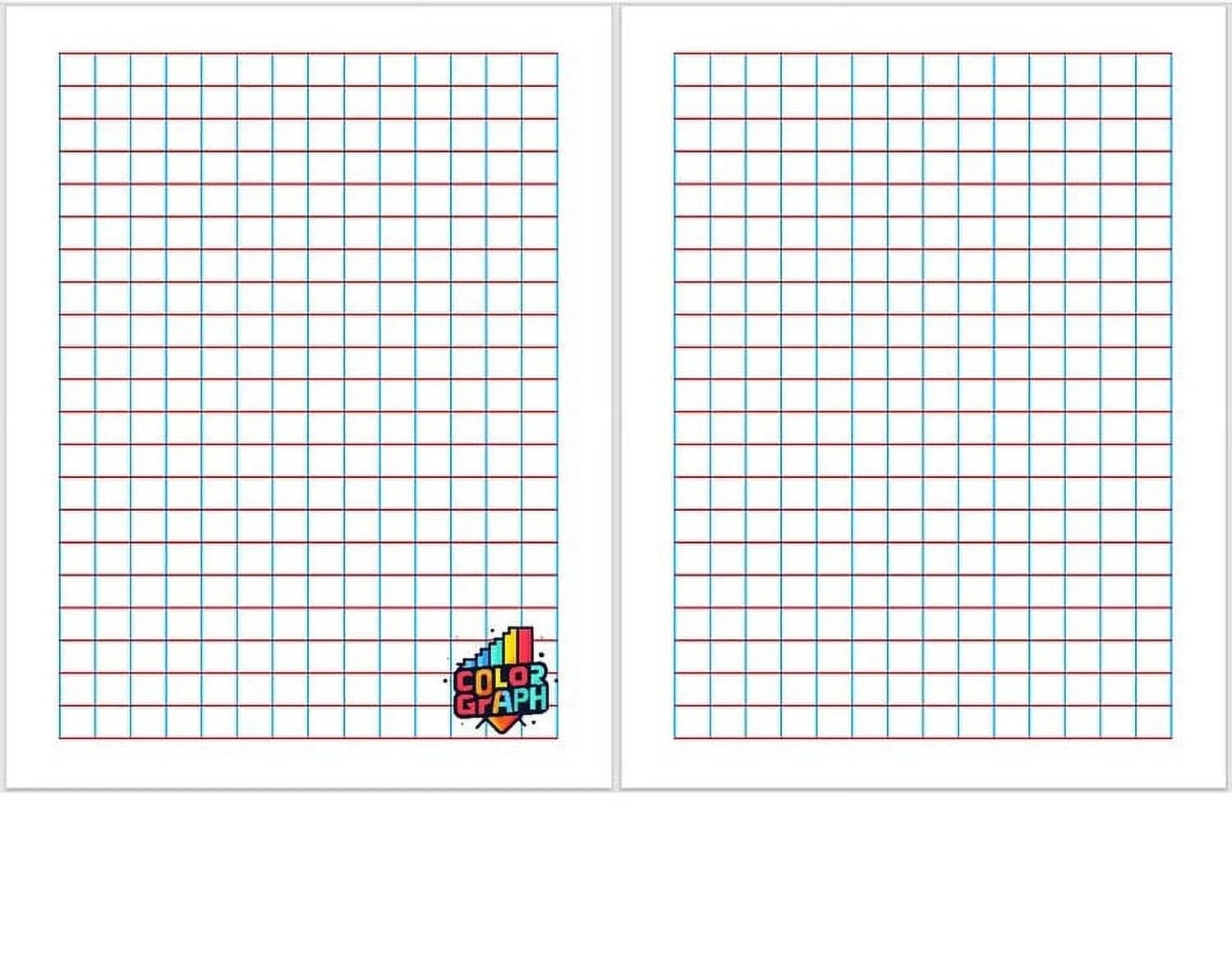 ColorGraph Differentiated Graph Paper 0 25 In Squares big Size Walmart