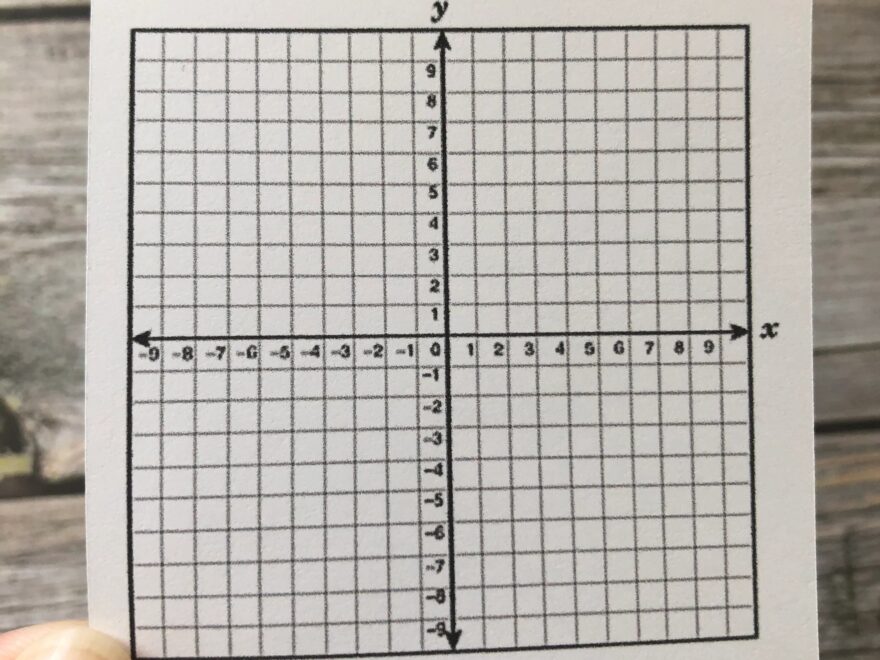 Coordinate Plane Math Stickers For Notebook 10x10 Grid Blank Paper Numbered School Supplies Teachers And Students Etsy