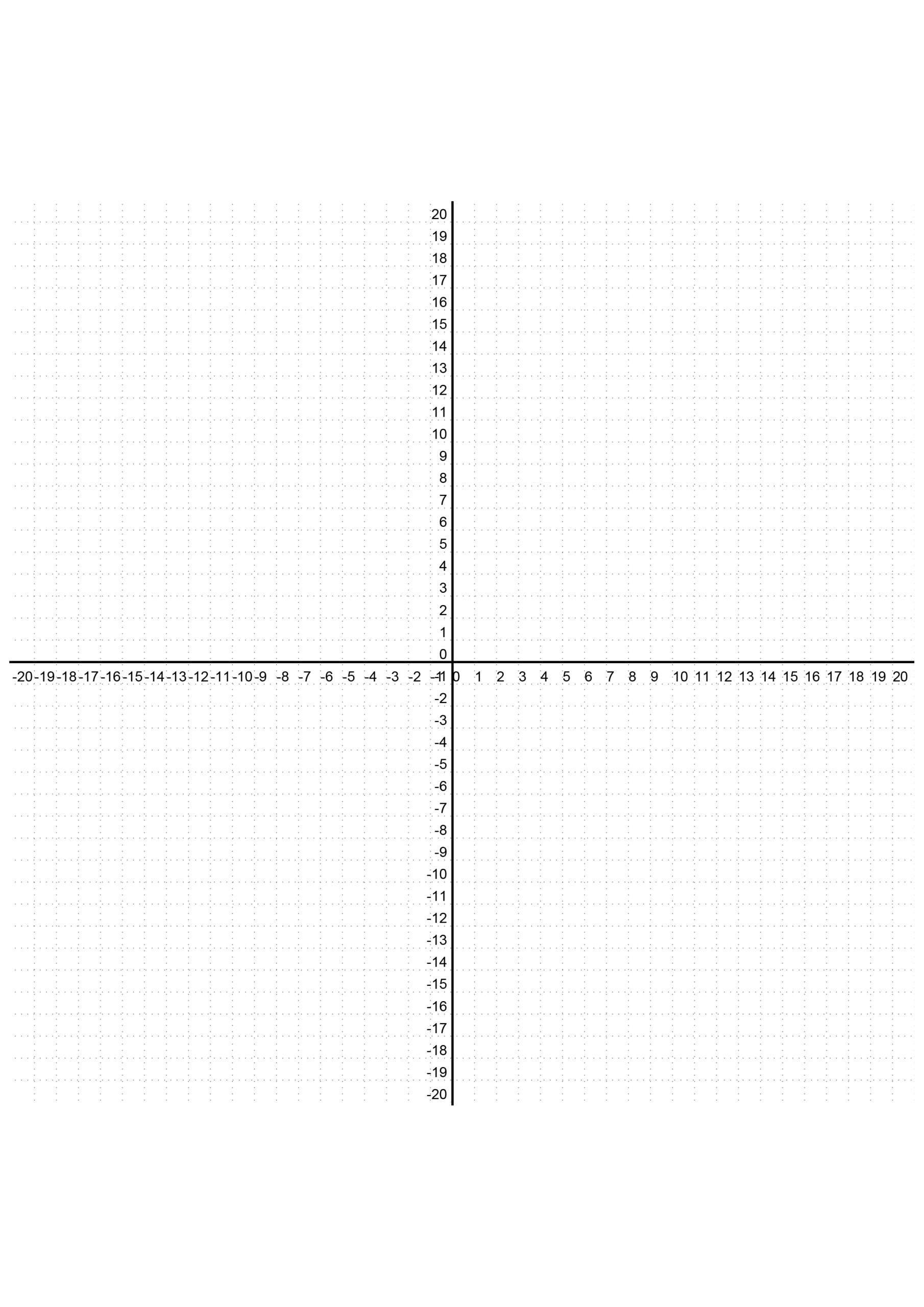 Coordinate Plane PDF Graph Paper Page