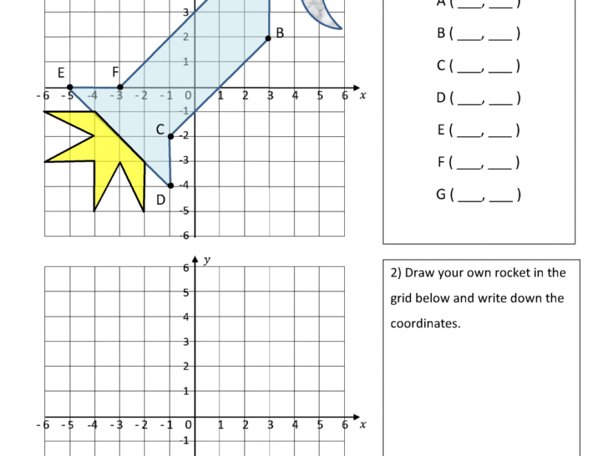 Coordinate Plane Worksheets 4 Quadrants