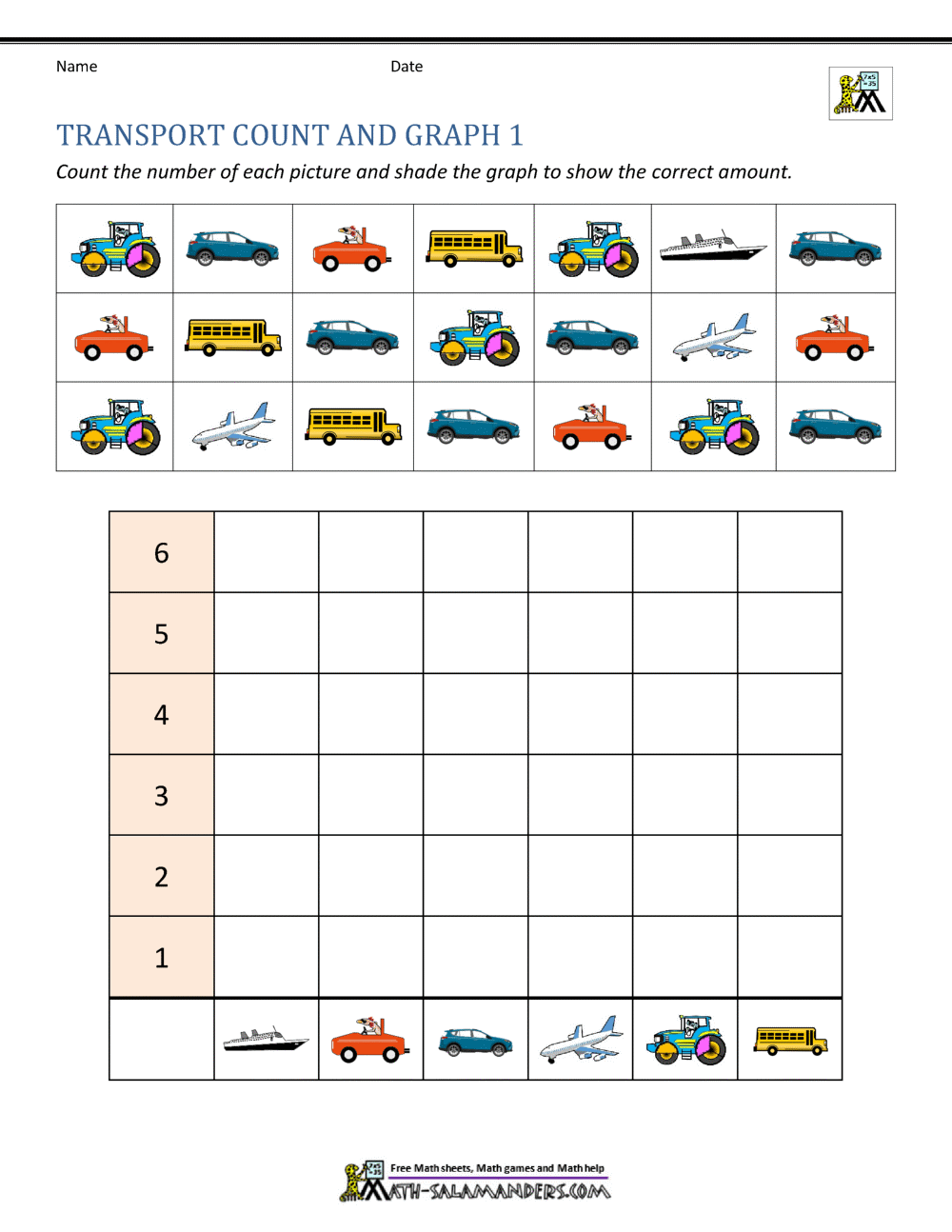 Count And Graph Worksheets