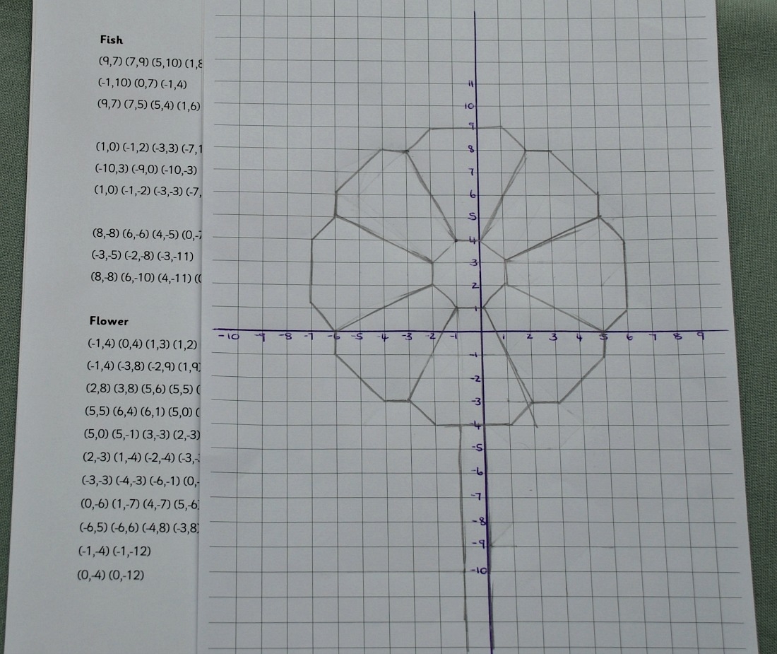 Creating Four Quadrant Coordinate Pictures Ofamily Learning Together