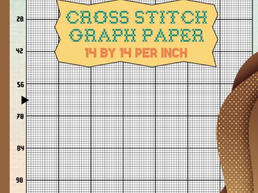 Cross Stitch 14 Count Graph Paper Cross Stitching In 14 By 14 Per Inch Grid Creating Your Own Embroidery Patterns And Needlework Projects 14 Lines Complex Designs 120 Page 8 5 x11