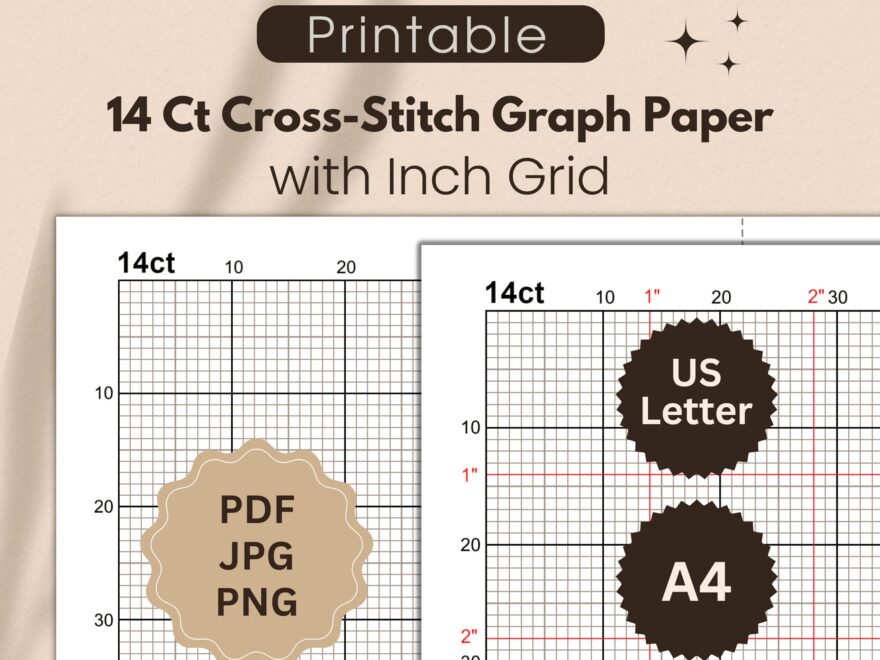 Cross Stitch Book Cross Stitch 14 Count A4 Size 100 Pages For Pattern Design Graph Paper Notebook